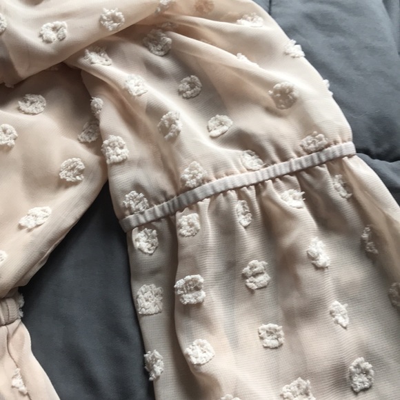 ROBERT LOUIS Moonlight mini dress raised dot pattern sheer with inner lining 1X - Picture 10 of 12